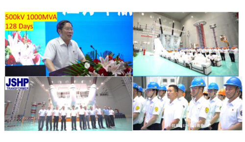 July 27 , 2021 JSHP shipped a 500kV 1000MVA Transformer in 128 Days Featured Image